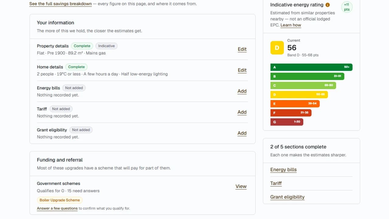 The Your information checklist and the Funding and referral panel
